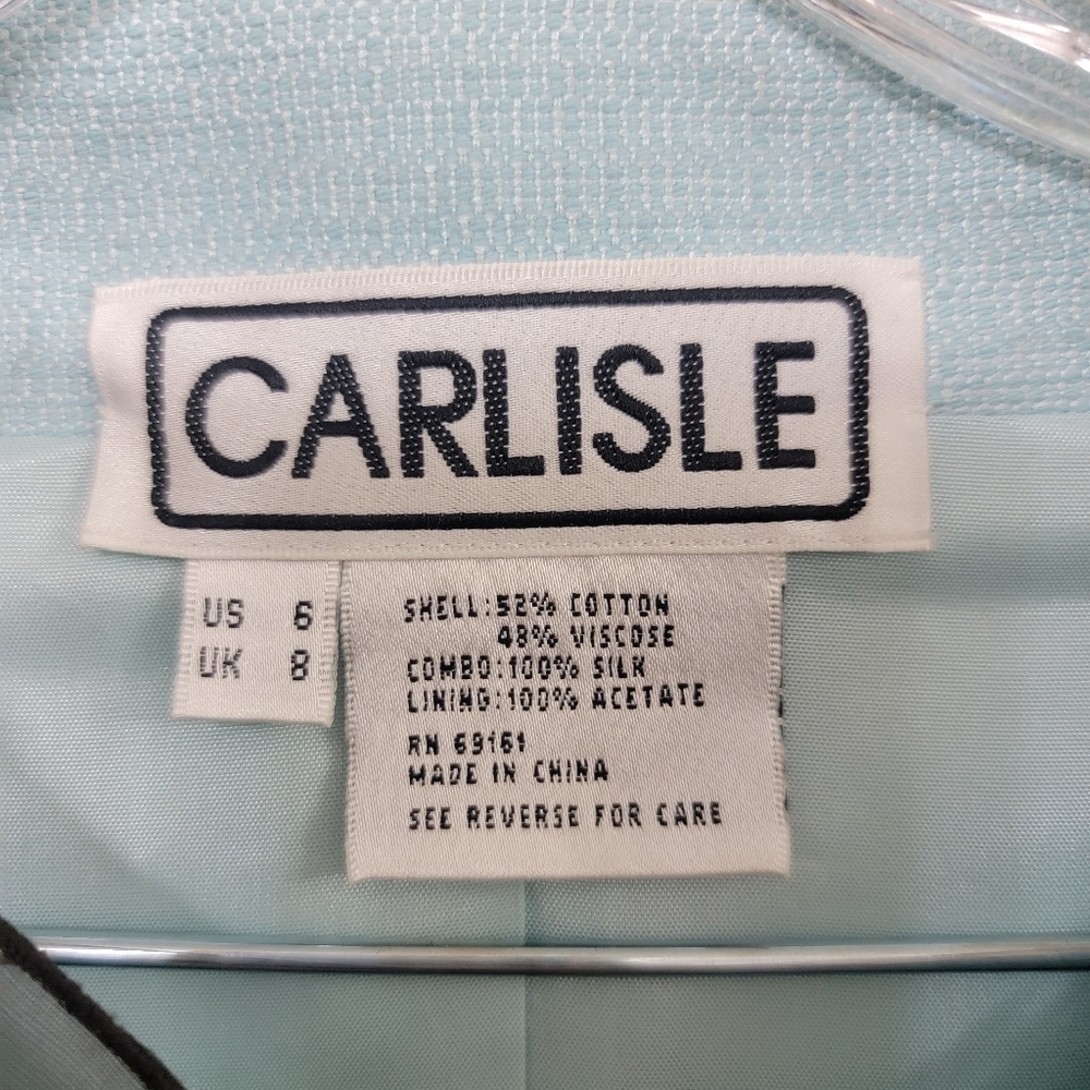 Carlisle Mint Green‎ Dress Blazer Size 6 - Picture 2 of 10